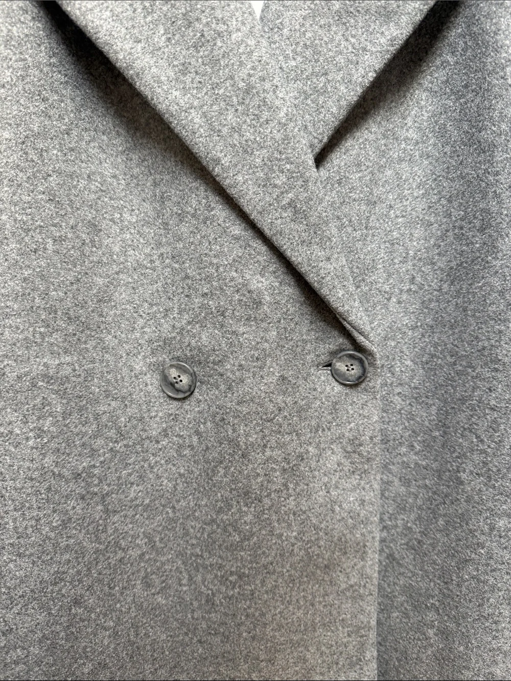 ZARA double breasted coat gray